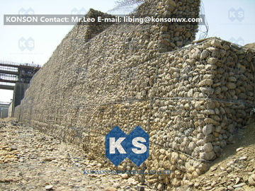 Galvanized Gabion Box Retaining Walls / Gabion Stone Basket Fence