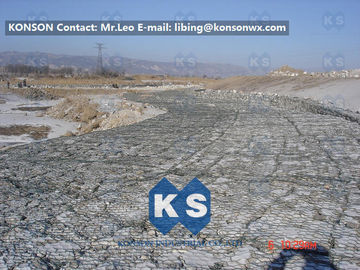 Steel Wire Mesh PVC &amp; Galvanized Gabion Basket for Mountain Protective Fence